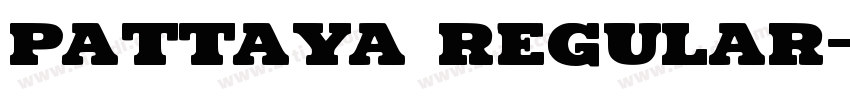 pattaya regular字体转换